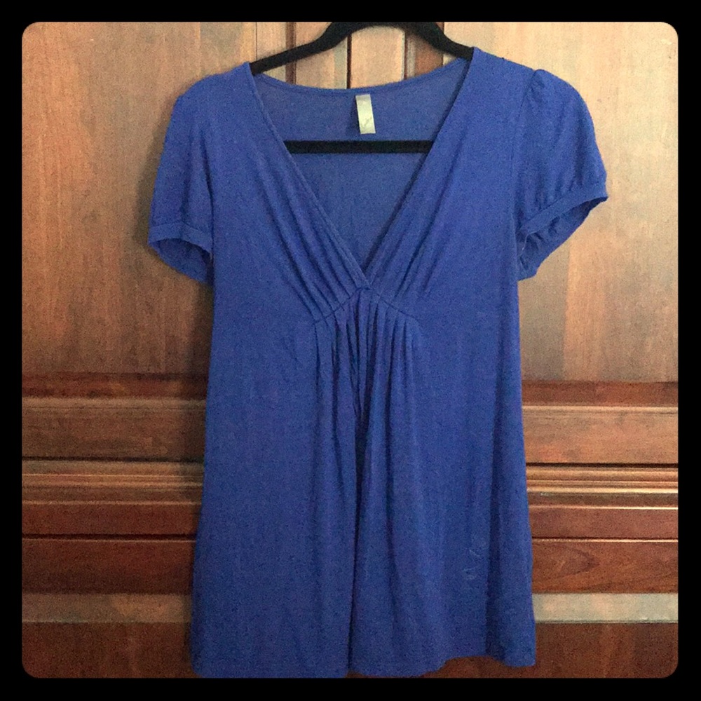 Lush purple v-neck top